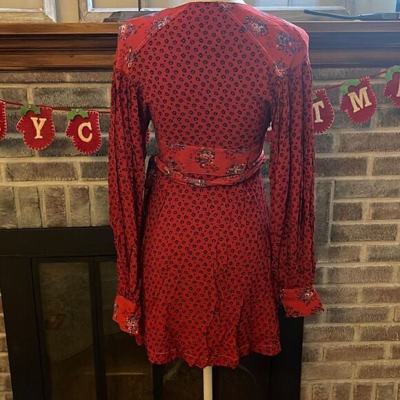 Free People - Women's Wonderland Printed Mini Dress size XS - Picture 9 of 10